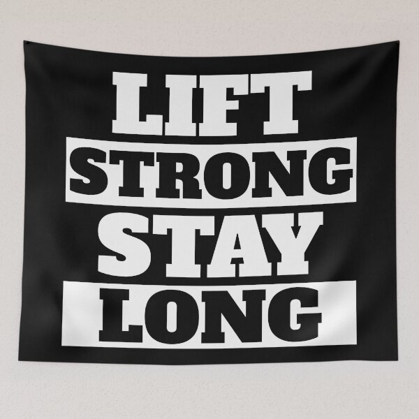 Item preview, Lift Strong, Stay Long Gym Workout Motivation designed and sold by HYPNK.