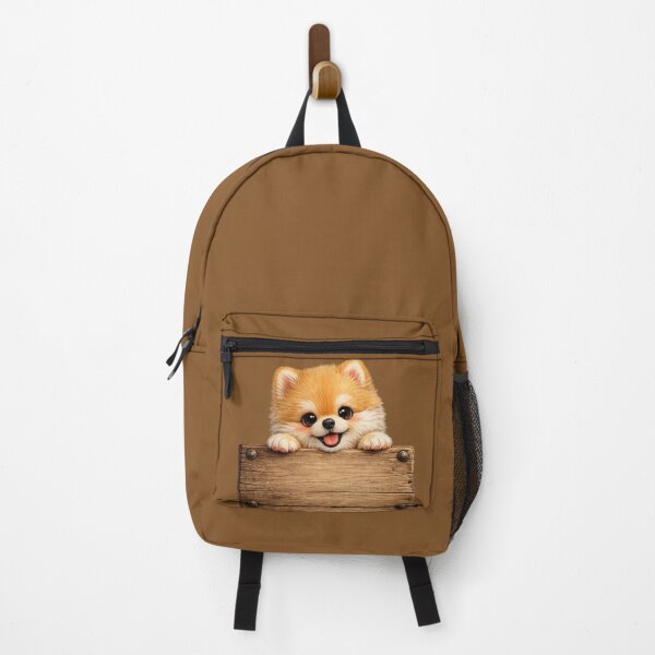 Item preview, Cute Pomeranian Holding Blank Wood Sign – Funny Fluffy Dog Customize Art | Pomeranian Gift designed and sold by irfanshikh.