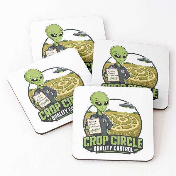 Item preview, Crop Circle Quality Control - Funny Alien Inspector designed and sold by MAF_Merch.