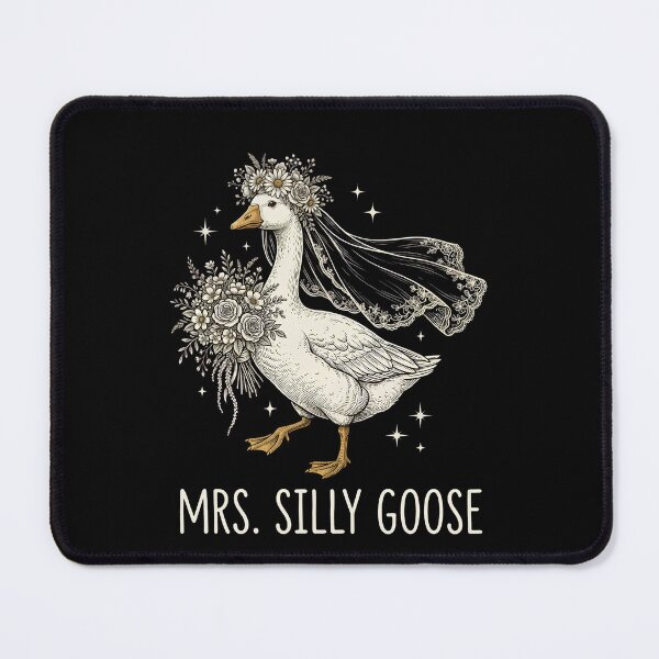 Item preview, Mrs. and Mr. Silly Goose Shirt, Newlyweds Tee, Honeymooning Tshirt, Matching Married Couple Tee, Cute Couple Anniversary designed and sold by THREE LITTLE BEANS.