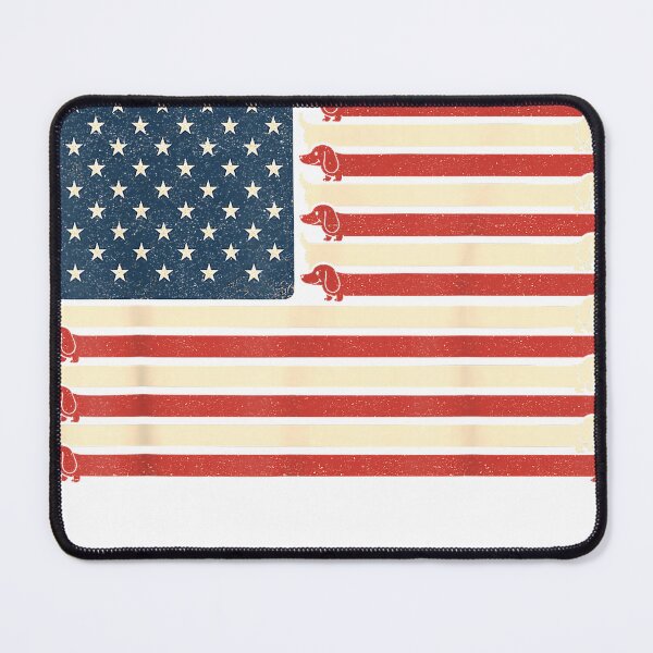Item preview, Dachshund Patriotic American Flag 4th of July Weiner Dog T-Shirt designed and sold by RKdrawings.