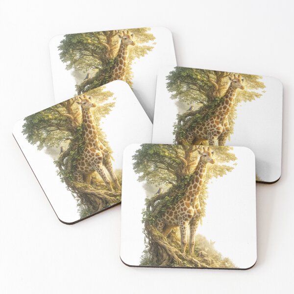 Item preview, Tree of the Savannah | Giraffe Nature Fusion designed and sold by Sticleg.
