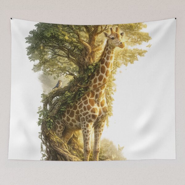 Item preview, Tree of the Savannah | Giraffe Nature Fusion designed and sold by Sticleg.
