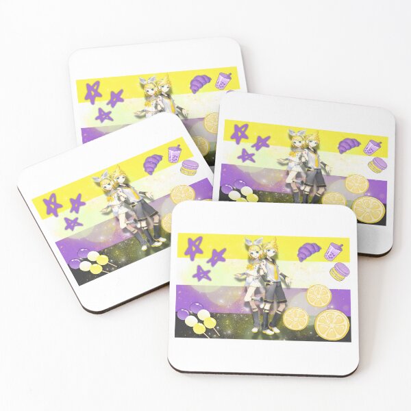 Item preview, Rin Kagamine and Len Kagamine Vocaloid Nonbinary Pride Flag designed and sold by Pride4Every1.