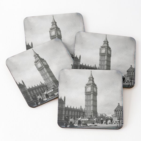Item preview, Big Ben Under Construction - Antique Victorian London Art designed and sold by Melian Vintage.