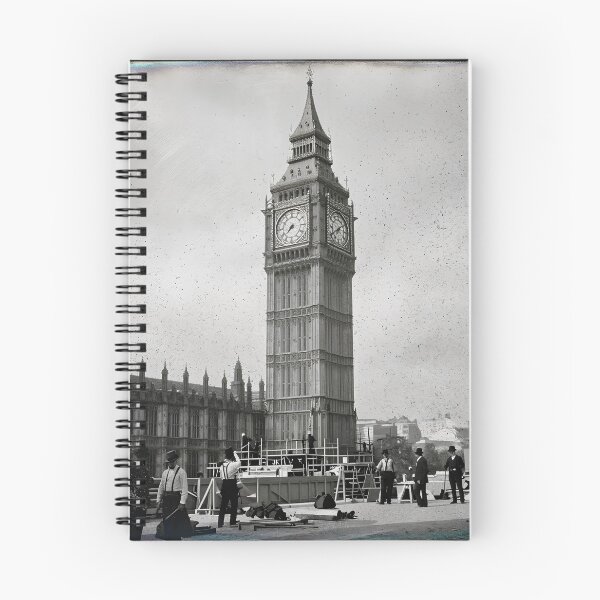 Item preview, Big Ben Under Construction - Antique Victorian London Art designed and sold by Melian Vintage.