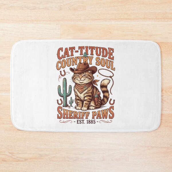 Item preview, Meowdy Partner Retro Cowboy Cat Vintage Western Sunset T-Shirt designed and sold by PixelStyle Studio.