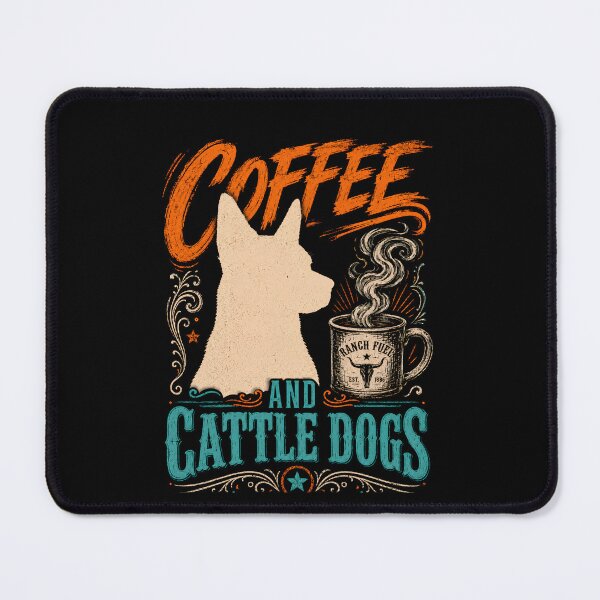 Item preview, Coffee and Cattle Dog T-Shirt, Blue Heeler Lover Gift, Australian Cattle Dog designed and sold by THREE LITTLE BEANS.