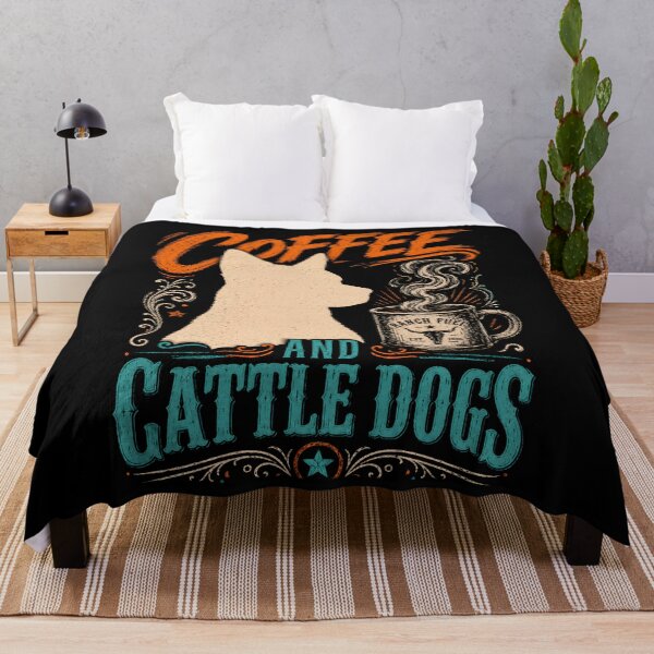 Item preview, Coffee and Cattle Dog T-Shirt, Blue Heeler Lover Gift, Australian Cattle Dog  designed and sold by THREE LITTLE BEANS.
