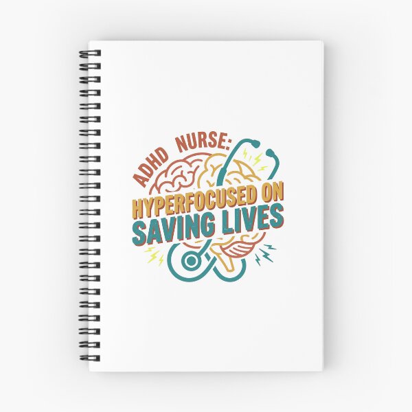 Item preview, ADHD Nurse Hyperfocused on Saving Lives Funny Nursing Gift T-Shirt designed and sold by Osmose-Studio ⭐⭐⭐⭐⭐.