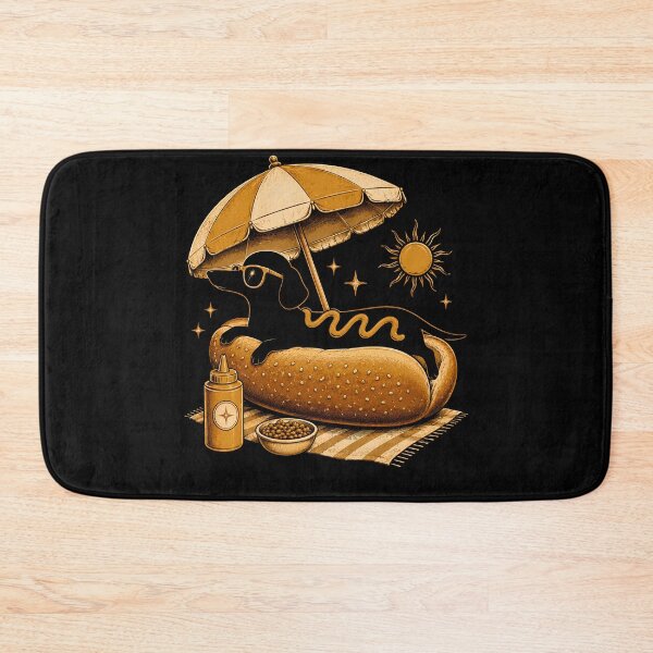 Item preview, Dachshund Hot Dog Summer Beach  designed and sold by THREE LITTLE BEANS.