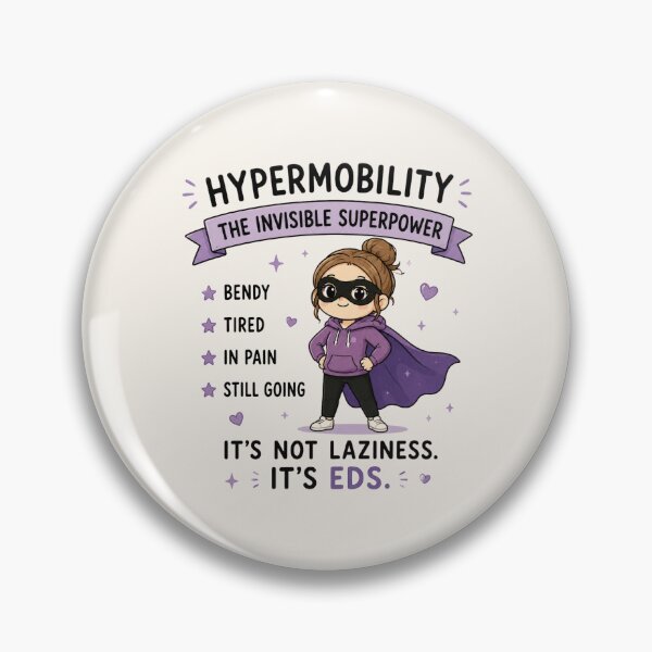 Item preview, Hypermobility The Invisible Superpower - Funny EDS Awareness Design designed and sold by BlackSector77.