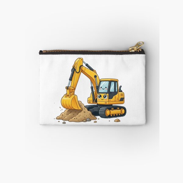 Item preview, Smiling Cartoon Excavator Mascot designed and sold by BoldConcept43.