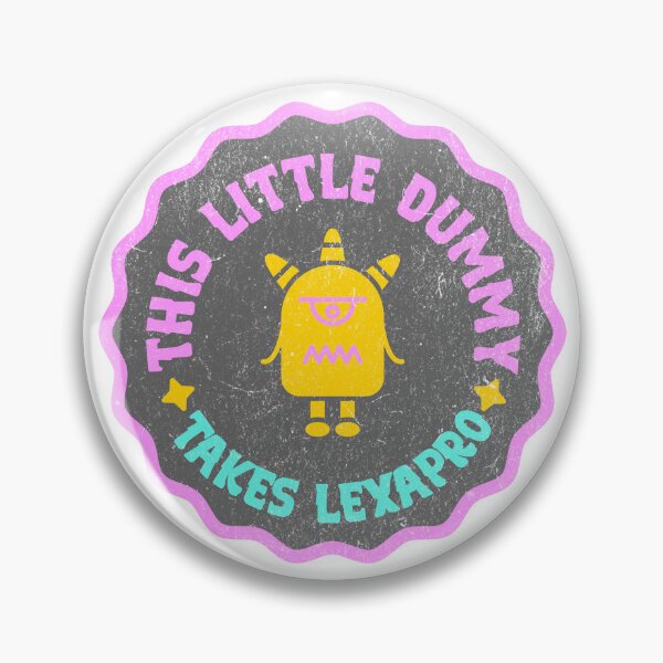 Item preview, Funny Mental Health Shirt This Little Dummy Takes Lexapro Cute & Sarcastic Meds Monster Chronic Illness Humor Spoonie Life Mental Health Sarcasm  designed and sold by RealLifeMerchies.