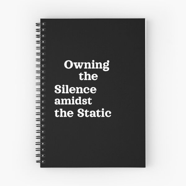 Item preview, Owning the Silence Amidst the Static-Typography designed and sold by HOUSE OF VMH.