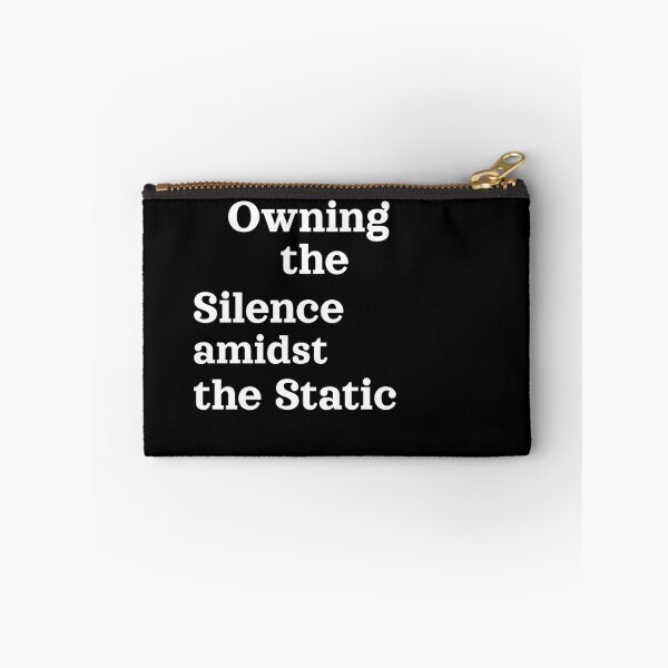 Item preview, Owning the Silence Amidst the Static-Typography designed and sold by HOUSE OF VMH.