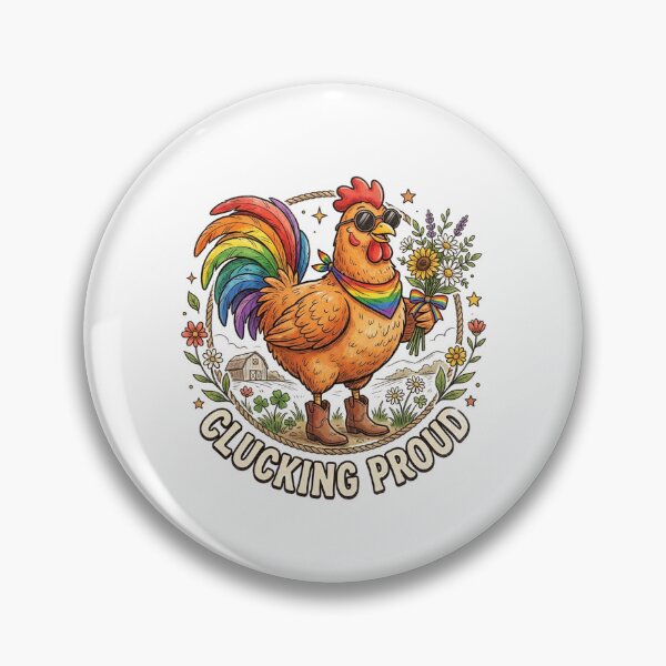 Item preview, Clucking Proud Rooster Rainbow Lgbtq Pride Farm Animal designed and sold by longngusuc.