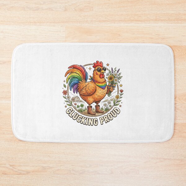Item preview, Clucking Proud Rooster Rainbow Lgbtq Pride Farm Animal designed and sold by longngusuc.