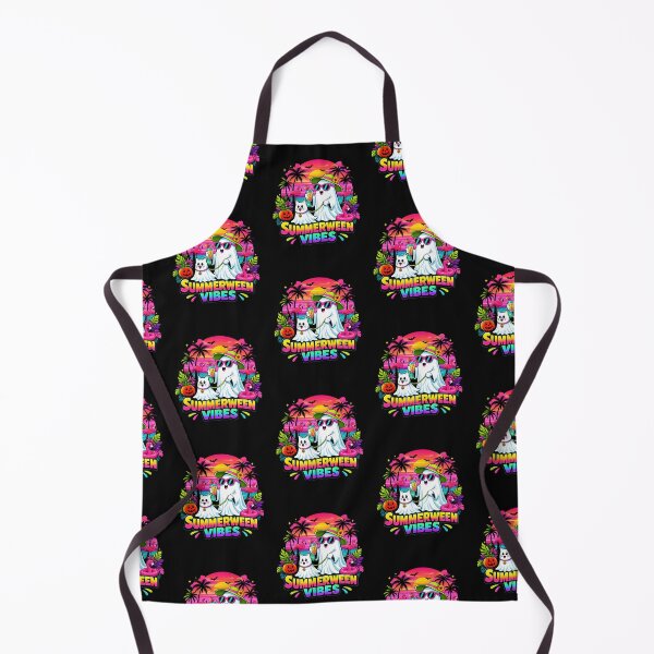 Item preview, Summerween Vibes Ghost Cat Tropical Halloween designed and sold by tamdevo1.
