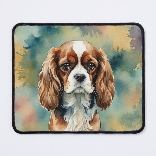 Item preview, Cavalier King Charles Spaniel Watercolor Art designed and sold by MaverlyShop.