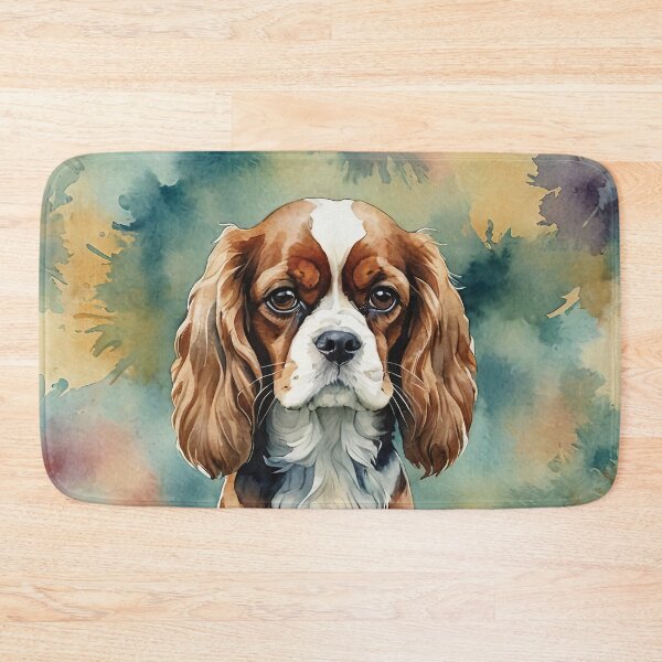 Item preview, Cavalier King Charles Spaniel Watercolor Art designed and sold by MaverlyShop.