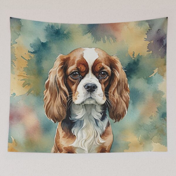 Item preview, Cavalier King Charles Spaniel Watercolor Art designed and sold by MaverlyShop.