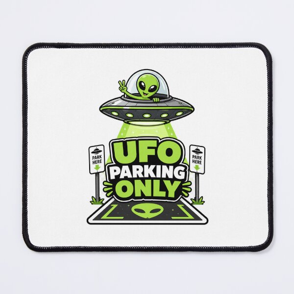 Item preview, UFO Parking Only - Funny Flying Saucer Sign designed and sold by MAF_Merch.