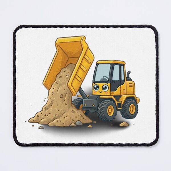 Item preview, Smiling Cartoon Dump Truck Mascot designed and sold by BoldConcept43.