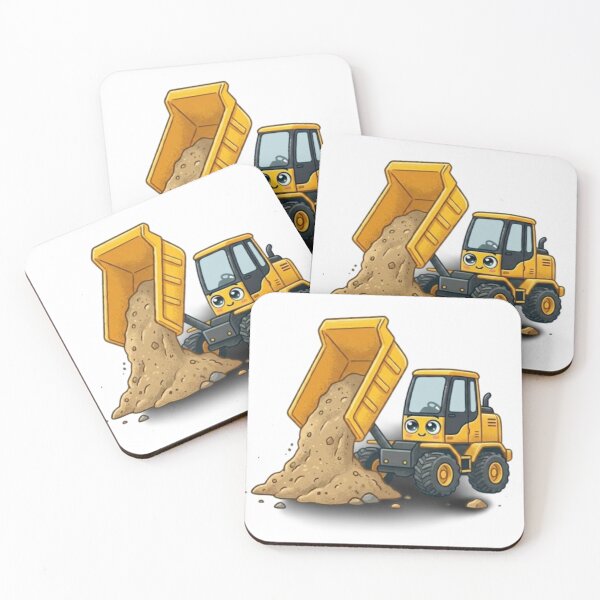 Item preview, Smiling Cartoon Dump Truck Mascot designed and sold by BoldConcept43.