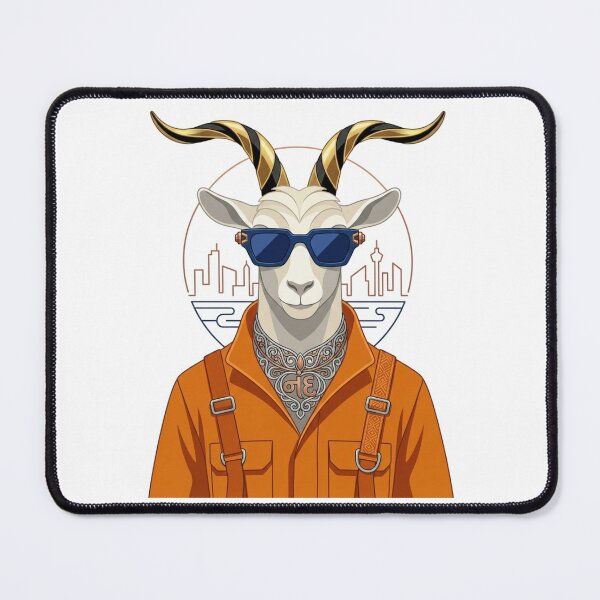 Item preview, Urban Streetwear Goat Mascot - Neo-Ethnic Cyberpunk Aesthetic designed and sold by SK PrintOmand.