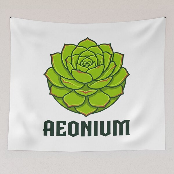 Item preview, Minimalist Aeonium Nobile Succulent Botanical Geometric Logo designed and sold by GreenDivisionJP.