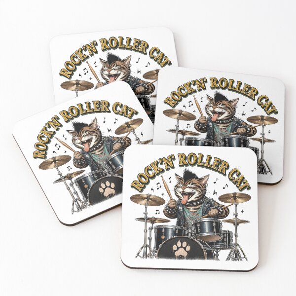 Item preview, Rockin’ Cats: Drummer designed and sold by neko-lyric.