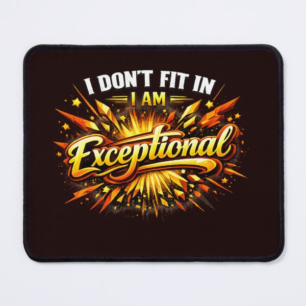 Item preview, “I Don’t Fit In I Am Exceptional – Bold Motivational Quote Design designed and sold by ELVIN DESIGNS.