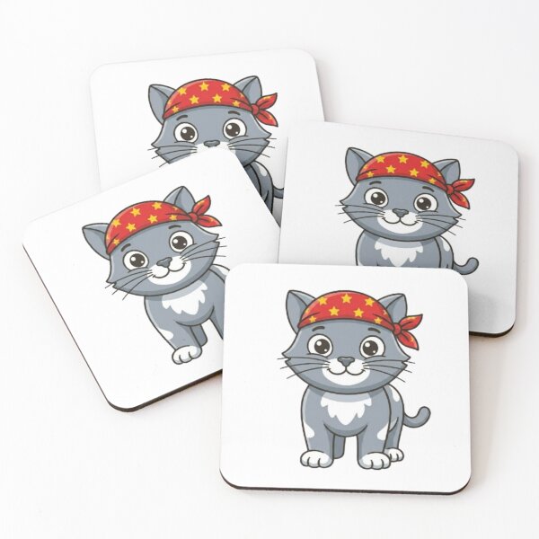 Item preview, Cute Cat Mascot with a Bandana designed and sold by BoldConcept43.