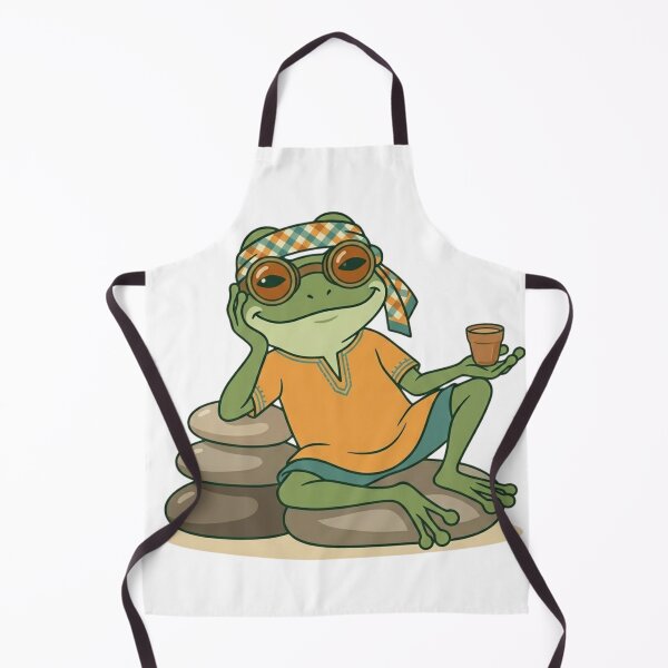 Item preview, Chai Frog Chill Aesthetic - Cute Indian Pop Culture Desi Tea Lover designed and sold by SK PrintOmand.