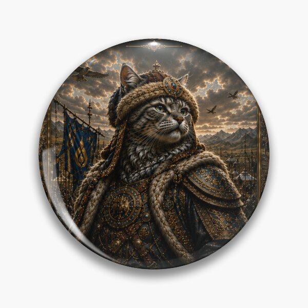 Item preview, The Great Khan Unifier of Worlds Royal Cat Dreamscape Art designed and sold by Mindworx21.
