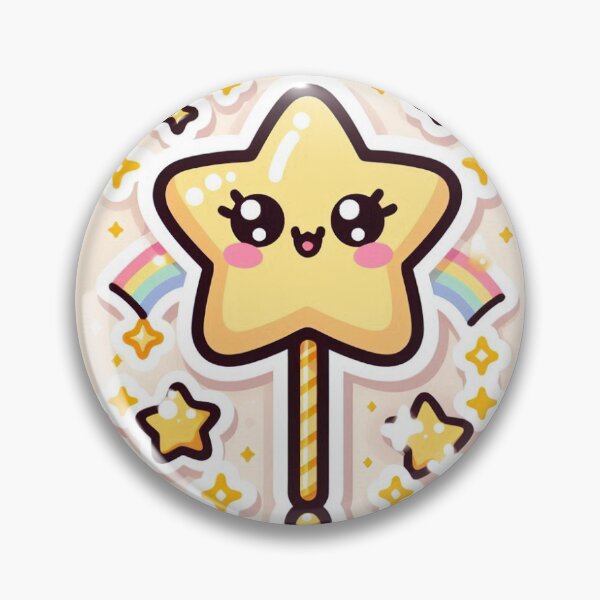 Item preview, Kawaii Halloween Magic Wand Sticker designed and sold by PastelPawsArt.
