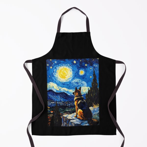 Item preview, Van Gogh German Shepherd Starry Night designed and sold by Littermin.