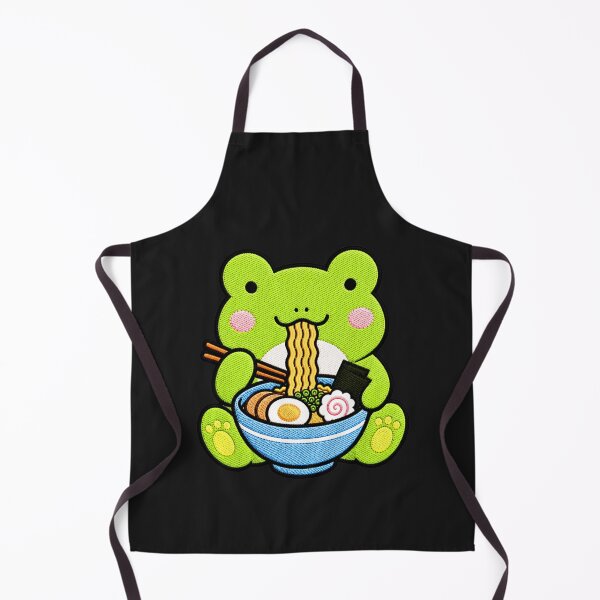 Item preview, Frog Ramen Embroidery Patch | Cute Kawaii Frog Noodle Lover designed and sold by ColorSplash123.