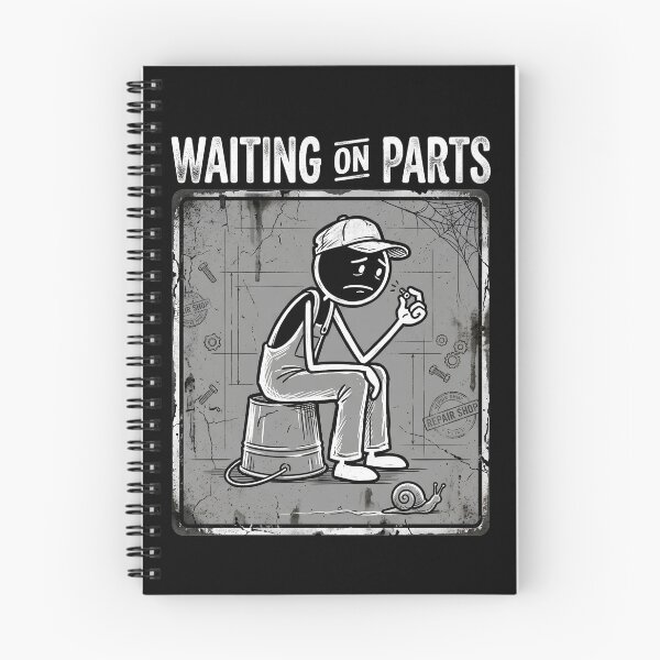 Item preview, Waiting On Parts Funny Mechanic designed and sold by THREE LITTLE BEANS.