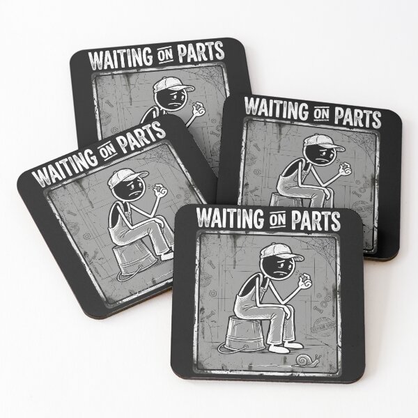 Item preview, Waiting On Parts Funny Mechanic designed and sold by THREE LITTLE BEANS.