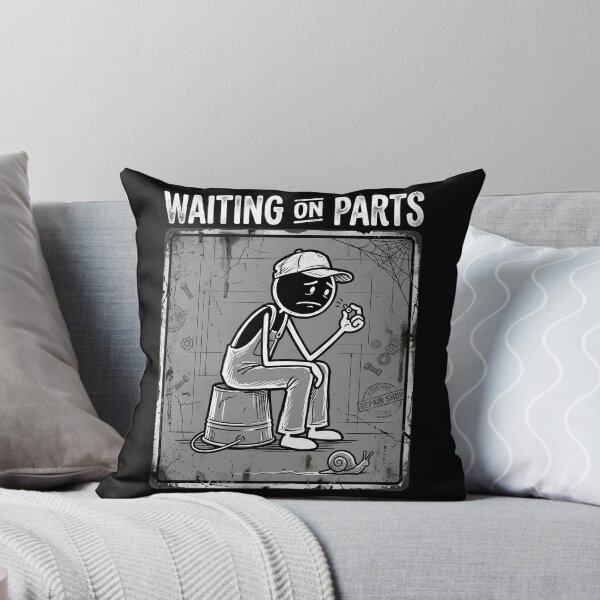 Item preview, Waiting On Parts Funny Mechanic designed and sold by THREE LITTLE BEANS.
