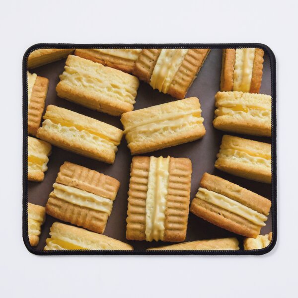 Item preview, Minimalist Cream Filled Custard Biscuits Pattern designed and sold by CatandTea.
