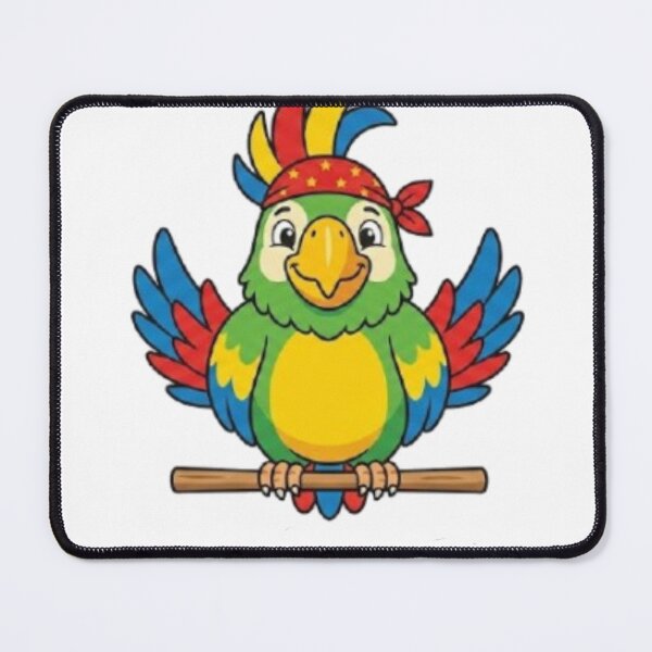 Item preview, Happy Cartoon Parrot Mascot designed and sold by BoldConcept43.
