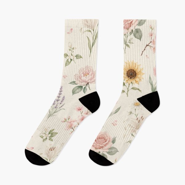 Item preview, Elegant Pastel Floral Seamless Pattern | Watercolor Botanical Garden Design | Romantic Cottagecore designed and sold by agaa-vibes-studio.