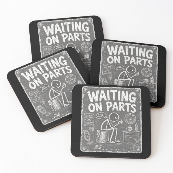 Item preview, Waiting On Parts Funny Mechanic designed and sold by THREE LITTLE BEANS.