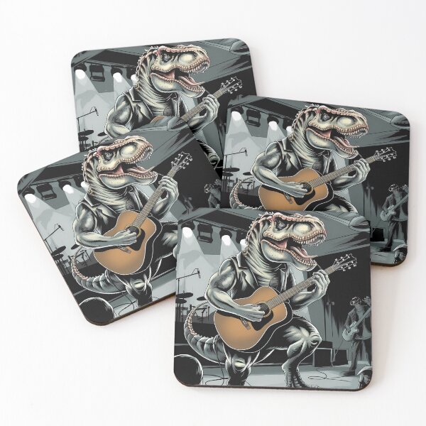 Item preview, T-Rex z Gitarą Akustyczną  - International Music Day designed and sold by Art-Arcade6.