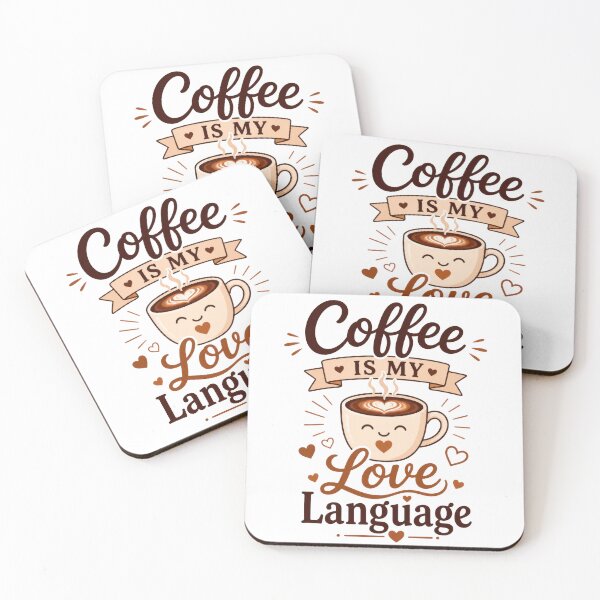 Item preview, Coffee Is My Love Language Cute Coffee Lover Gift designed and sold by INVITOARTE.