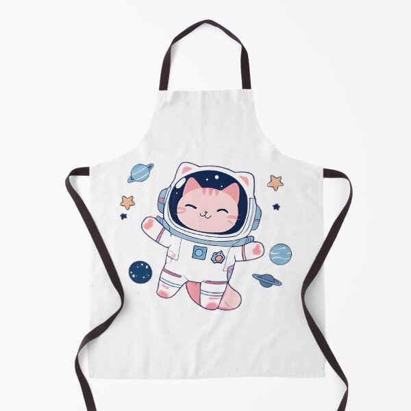 Item preview, Kawaii Space Cat Astronaut — Cute Anime Sticker designed and sold by tommysworks.