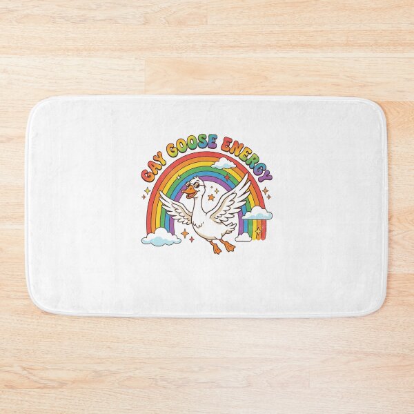 Item preview, Gay Goose Energy Flying Rainbow Pride Vintage Cartoon designed and sold by longngusuc.